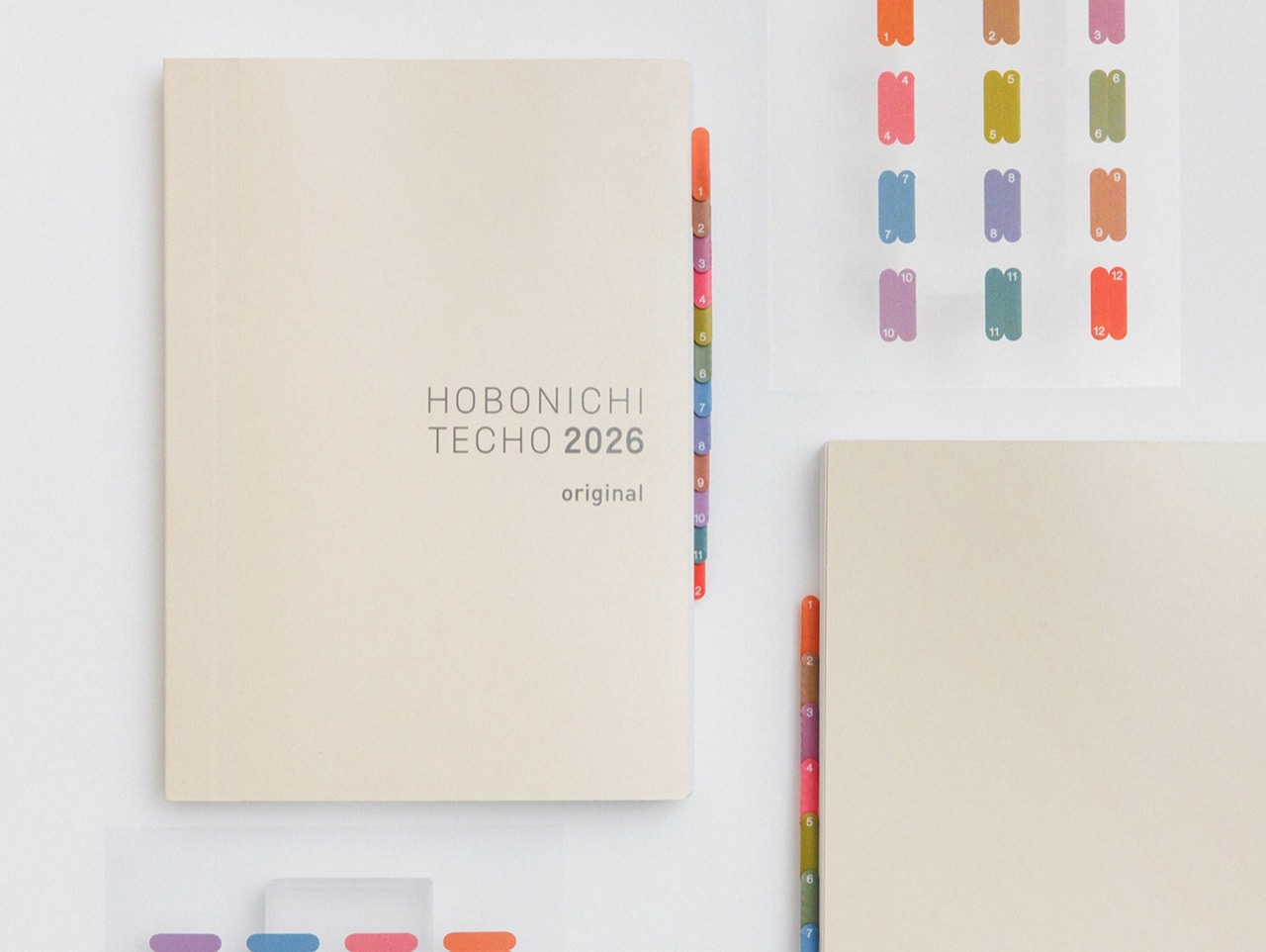 単価の低い品 · ほぼ日手帳2026とインデックスシール。一点の単価が低く、何点も入れさせる構成。©29CM