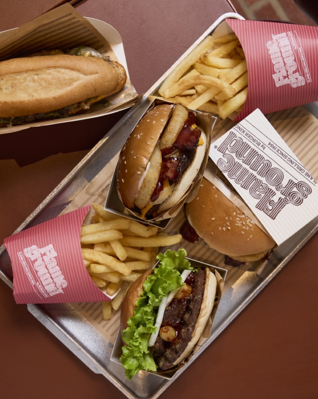 Only sold here · K-Cube Galbi Burger, Memphis BBQ, Philly Cheesesteak. None of the other 559 stores carry them. ©BKR