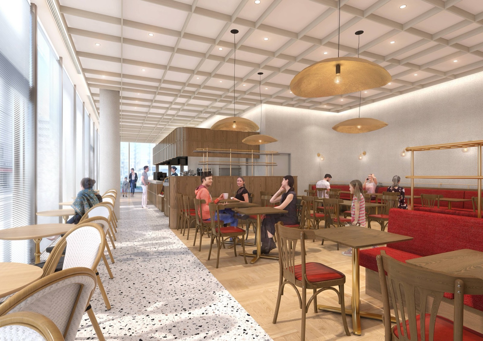 6月12日開店 · 東京ドリームパーク2階、202㎡に60席。堀口珈琲の国内7店舗目の直営店である。ⓒ堀口珈琲 / PR TIMES