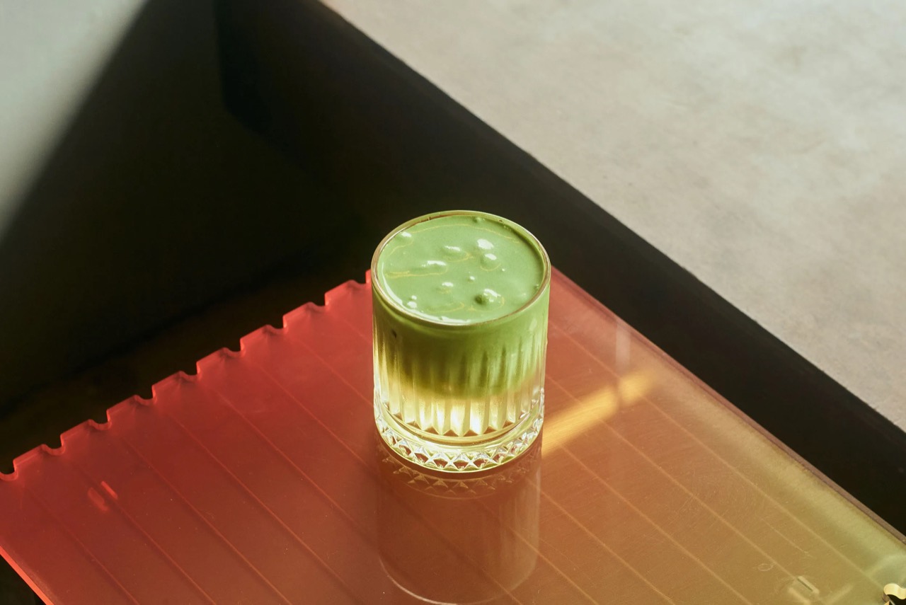 Matcha on matcha · A layer of matcha cream on top of matcha. ⓒBroadsheet