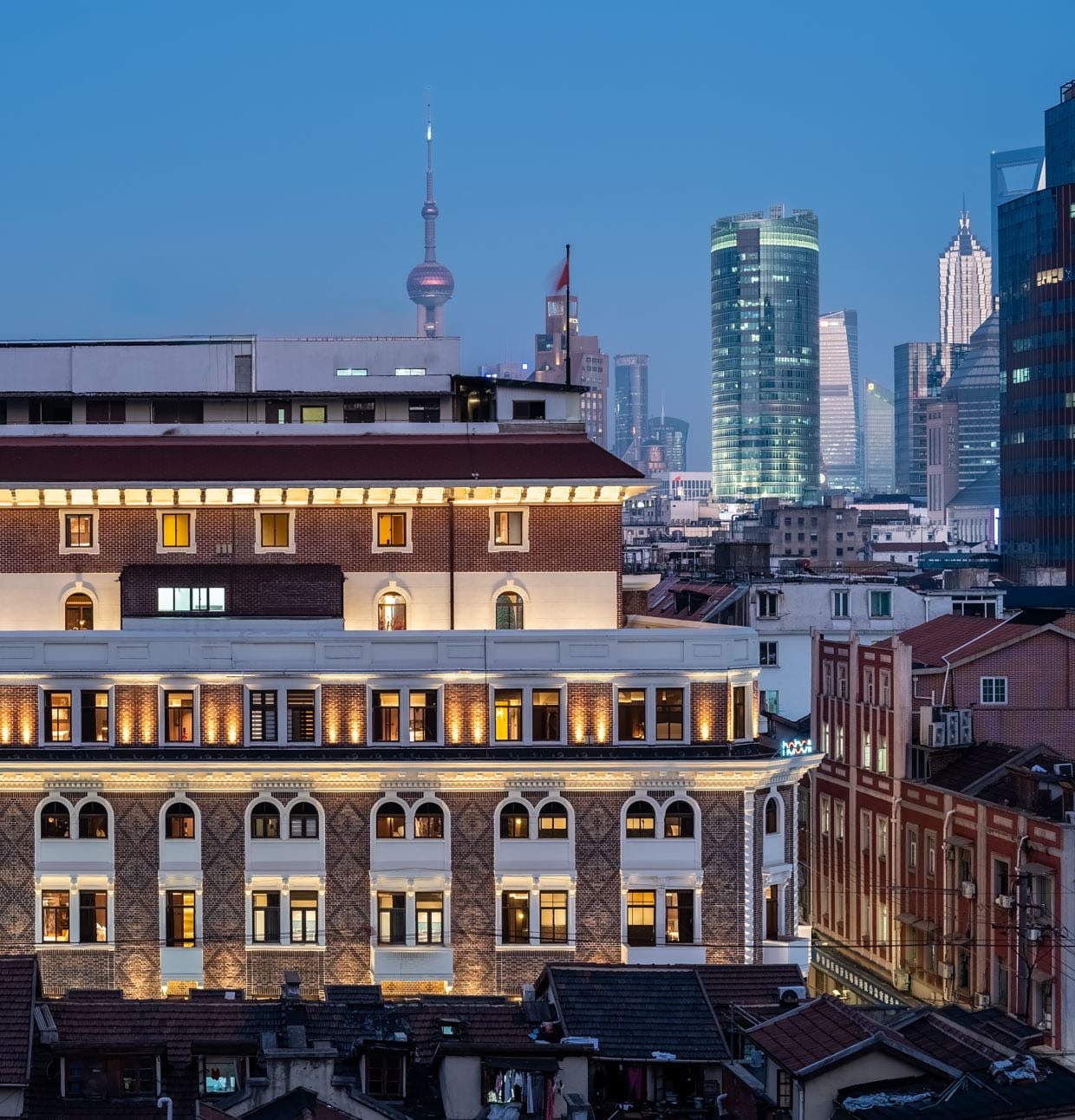 1930年の骨組み · 2005年に上海市優秀歴史建築へ指定された建物。ⓒHabo Hotel Shanghai / Design Hotels