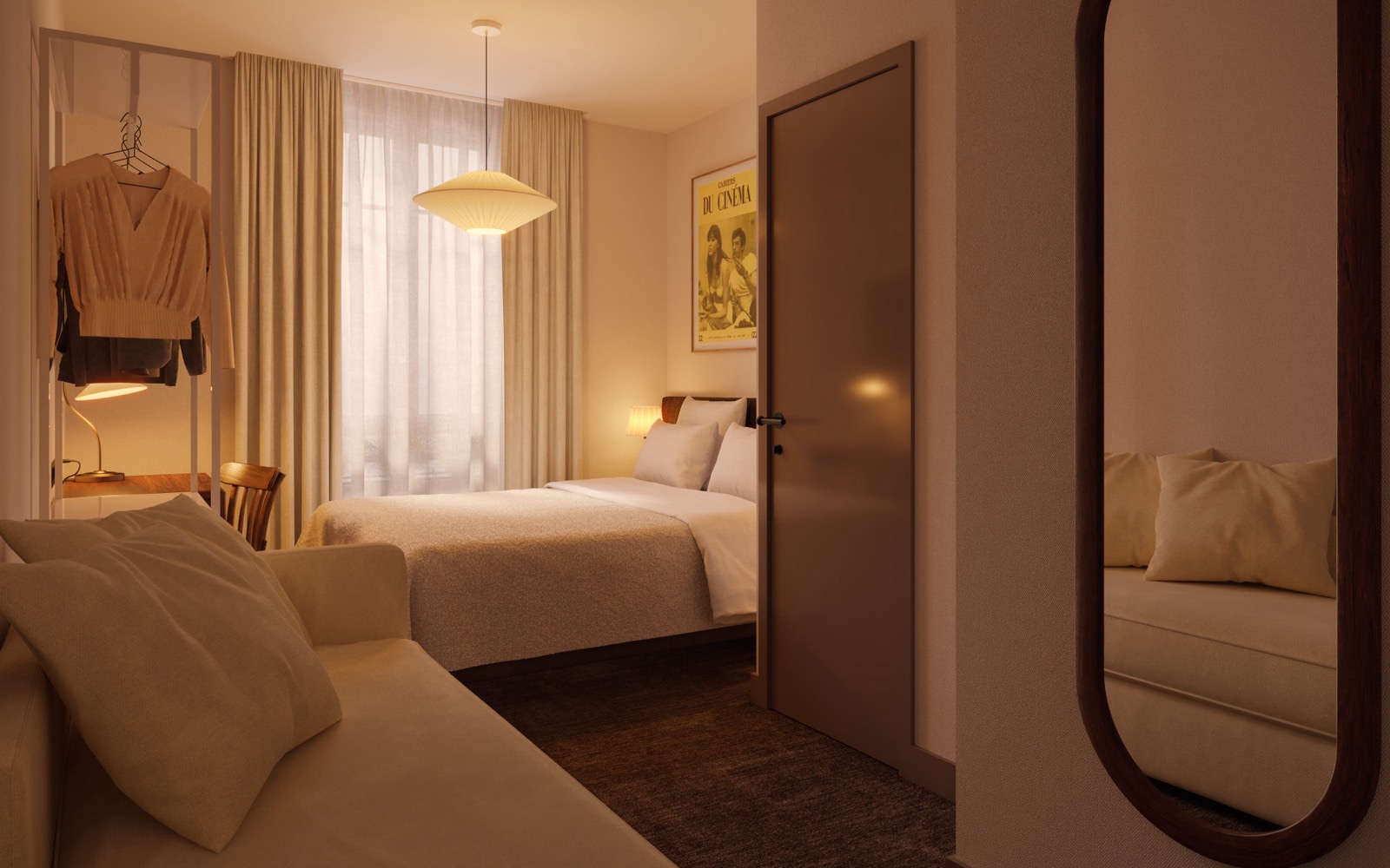 31 rue Albert Thomas · 객실 40개의 구성은 Petite Double과 Single, Double Superior, 발코니 객실 넷이다. ⓒLocal 101 Hotels