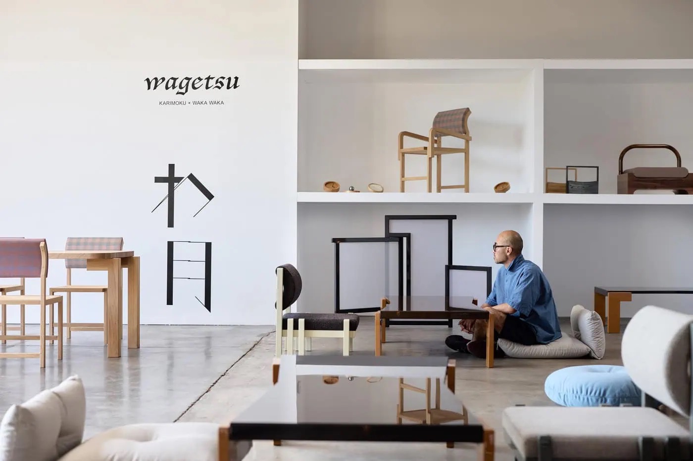 wagetsu わ月 · ロサンゼルスのWAKA WAKAと作ったライン。5月の釜山のアートフェアへ初めて出た。ⓒADF Web Magazine