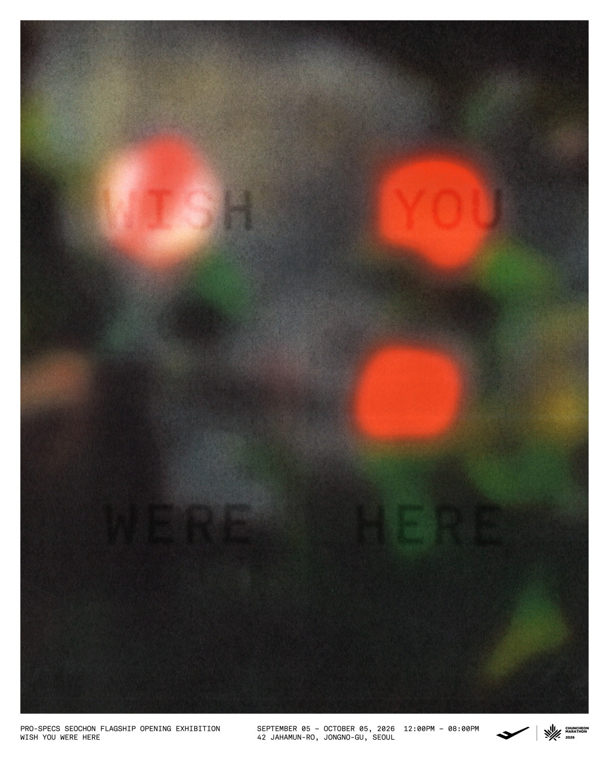 80회를 세는 방식 · 개점 기념 전시 〈Wish You Were Here〉 포스터. ⓒ프로-스펙스