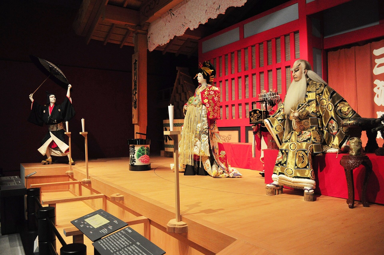 入る展示 · 芝居小屋の中村座は今回の改編で内部へ入れるようになった。ⓒWikimedia Commons