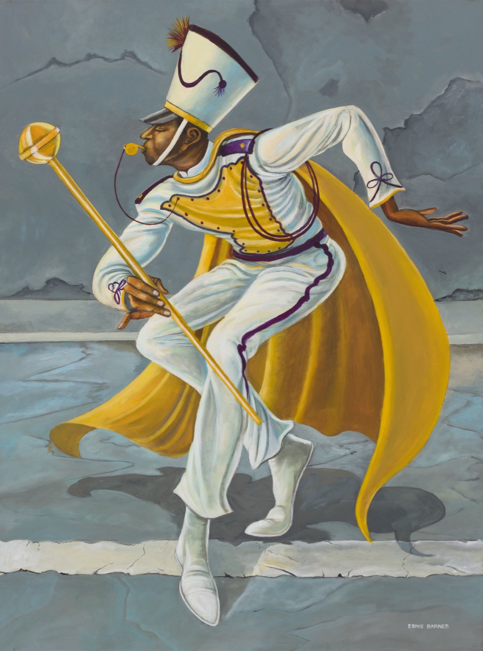 거는 것들 · 어니 바니스(Ernie Barnes)가 서명한 소장품. 이런 그림 4만 점이 전시실 35개에 나뉜다. ⓒLucas Museum of Narrative Art